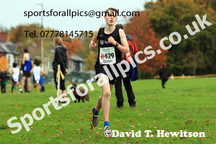 Mens under-17s, 2024 Northern Cross Country Relays, Graves Park, Sheffield.   Photo: David T. Hewitson/Sports for All Pics